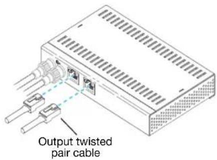 Output twisted pair cable