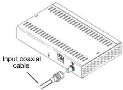 Input coaxial cable