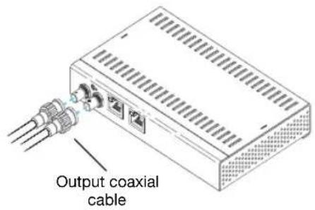 Output coaxial cable