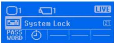 1 1 LIVE System Lock 21 PASS WORD