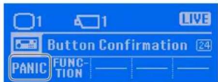 1 1 LIVE Button Confirmation 24 PANIC FUNCTION