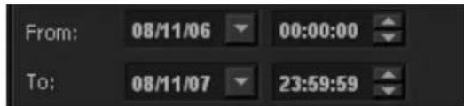 From: 08/11/06 00:00:00 To: 08/11/07 23:59:59