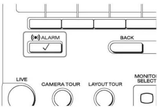(●) ALARM ✓ BACK LIVE CAMERA TOUR LAYOUT TOUR MONITOR SELECT