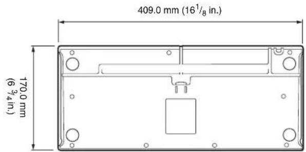 409.0 mm (16½in.) 170.0 mm (6¾in.)