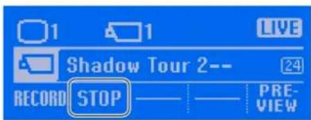 1 1 LIVE Shadow Tour 2-- 24 RECORD STOP —— —— PRE- VIEW