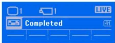 1 1 LIVE Completed 41