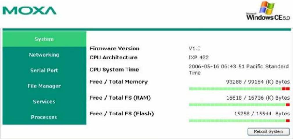 Moxa DA-660-8-LX - System Information - 1