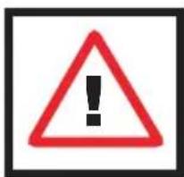 Warning sign with red triangle and exclamation mark, commonly used to indicate a hazard or alert event.