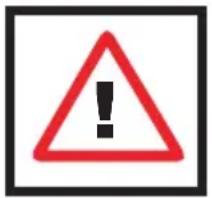 Warning sign with red triangle and exclamation mark, commonly used to indicate a hazard or alert event.