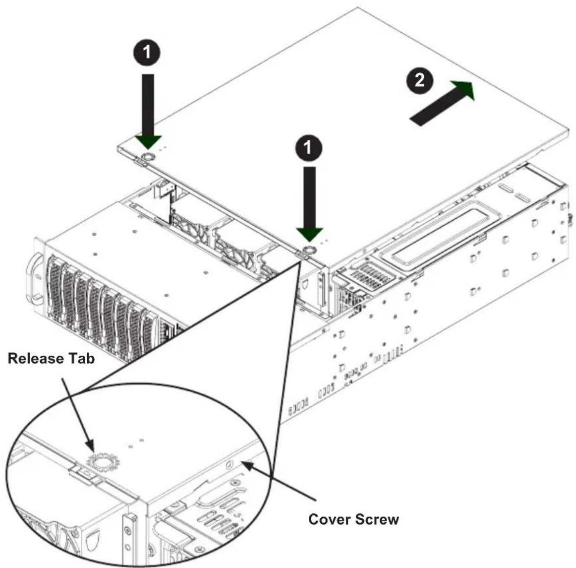 1 2 1 Release Tab Cover Screw