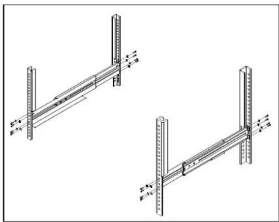 CyberPower PFC Sinewave PR6000LCDRTXL5U - Step 2: Rack mount rail Installation - 1