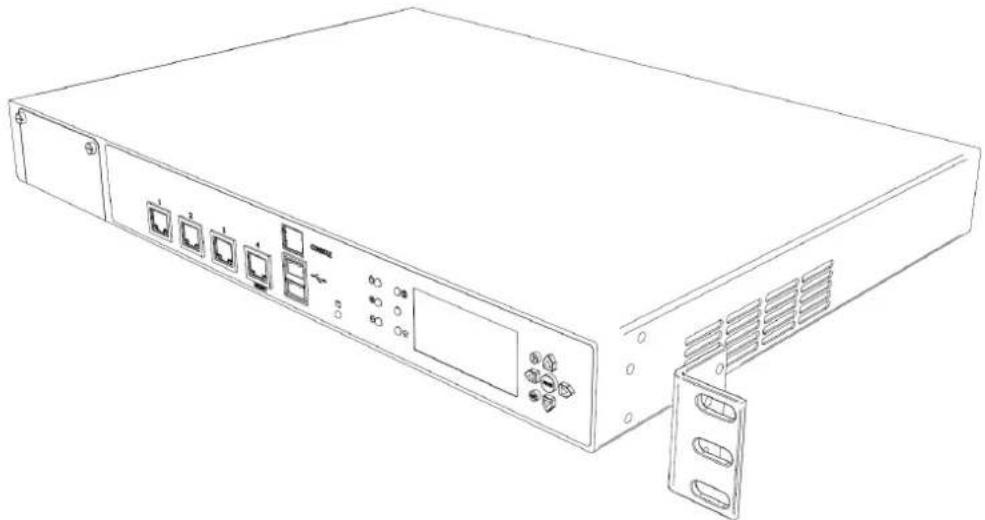 Check Point 12408 - Attaching the Ear Mount Brackets to the Appliance - 1