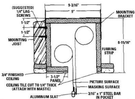 DA-LITE Tensioned Dual Masking Electrol - SUGGESTED METHODS OF INSTALLATION - 2