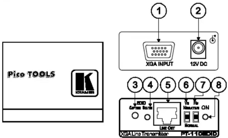 Kramer TP-125EDID - Your PT-110EDID XGA / Line Transmitter - 1