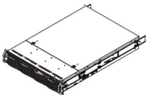 Supermicro SuperChassis 213LT-600LPB - Releasing Inner Rail from the Outer Rails - 3