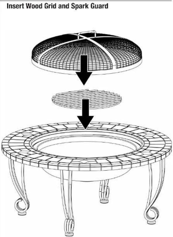 Insert Wood Grid and Spark Guard