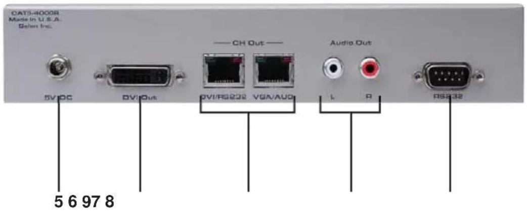 Gefen EXT-CAT5-4000 - 5V DC Power Receptacle - 2