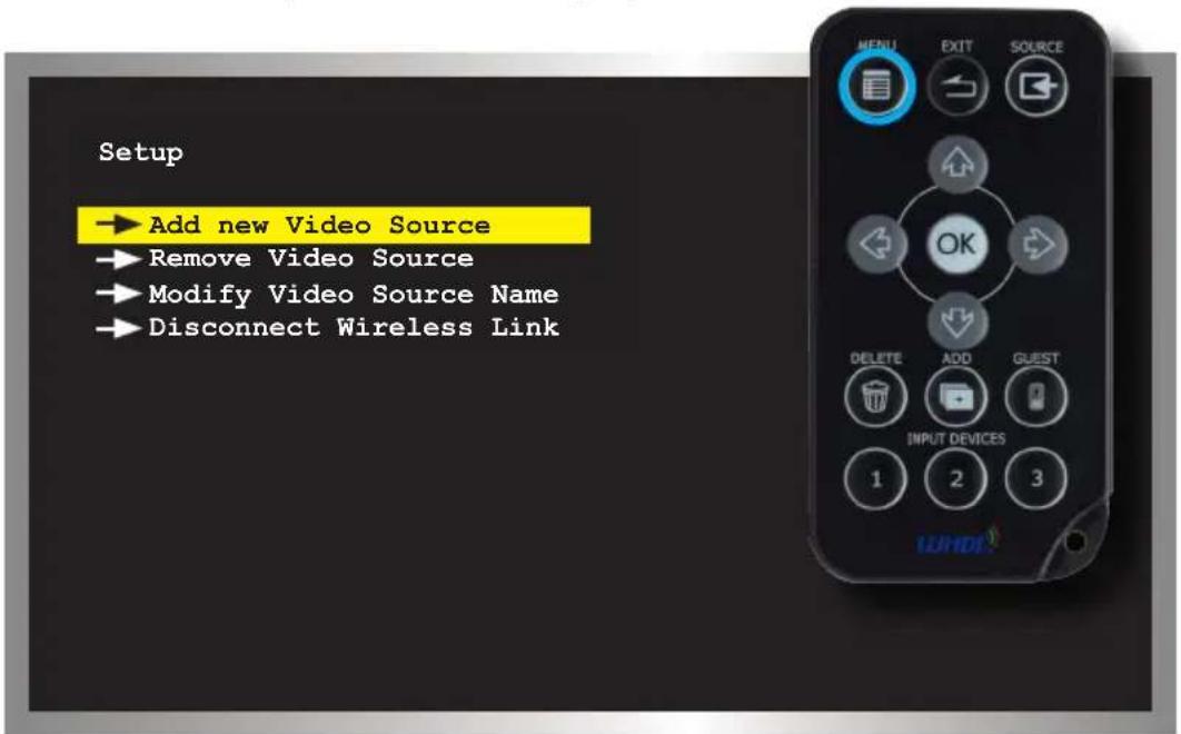 Gefen GTV-WHD-1080P-LR-EU-BLK - Adding a new Video Source - 1