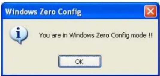 Planet WNL-U554M - Step 3. There is message appeared indicating that you've been already switched to Windows Zero Config mode. - 1