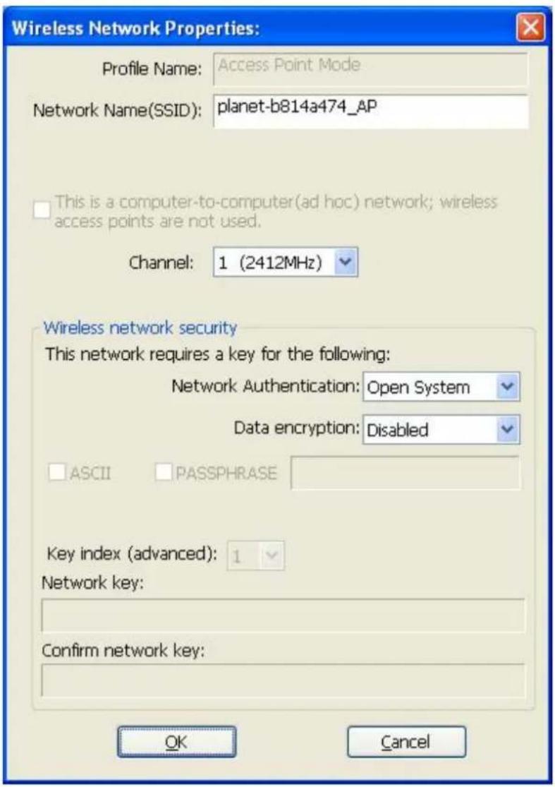 Planet WNL-U554M - Configure SSID and Channel - 1