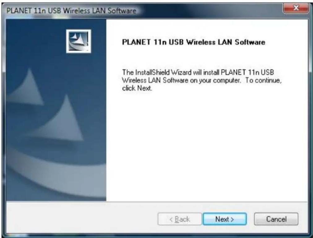 Planet WNL-U554M - Driver Installation - 2