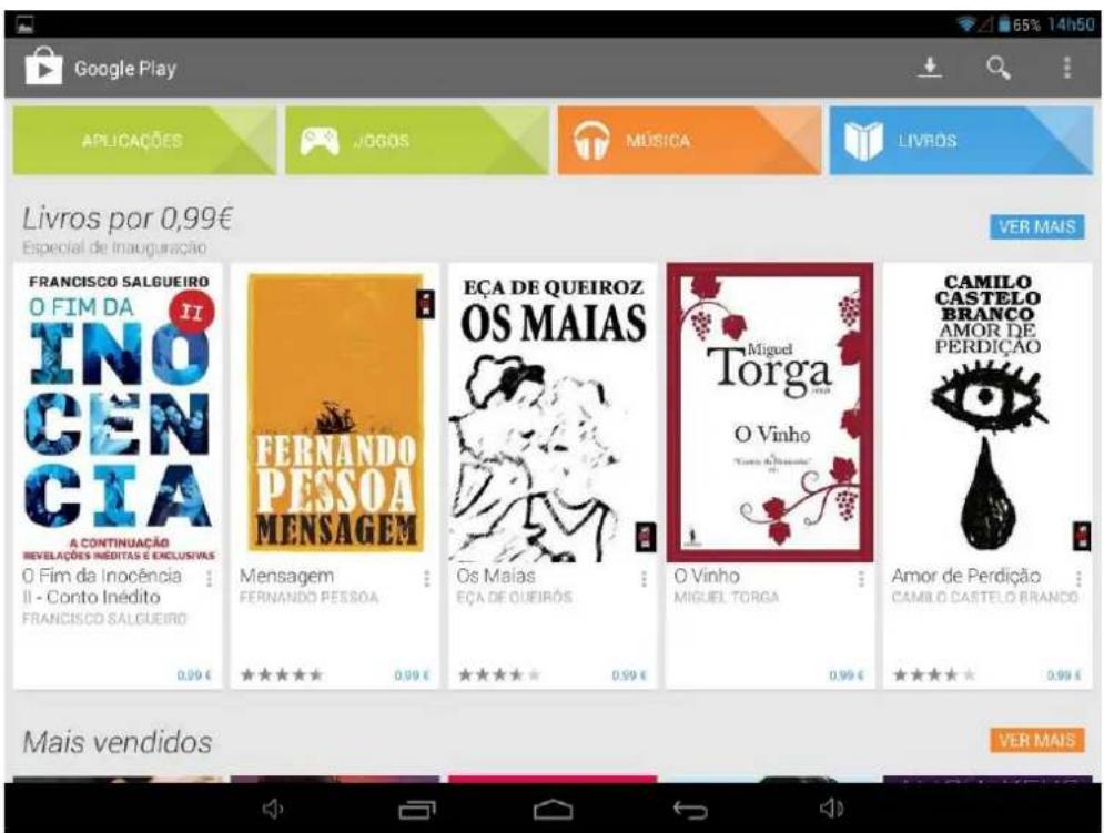 Google Play APLICAÇÕES JOGÓS MÚSICA LIVRÓS Livros por 0,99€ Especial de Inauguração VER MAIS FRANCISCO SALGUEIRO O FIM DA INO CEN CIA I A CONTINUAÇÃO REVELAÇÕES INÉDITAS E EXCLUSIVAS O Fim da Inocência II - Conto Inédito FRANCISCO SALGUEIRO 0,99 € Mensagem FERNANDO PESSOA 0,99 € EÇA DE QUEIROZ OS MAIAS Os Maias EÇA DE QUEIRÓS 0,99 € Miguel Torga O Vinho Targa O Vinho MIGUEL TORGÁ 0,99 € CAMILO CASTELO BRANCO AMOR DE PERDIÇÃO CAMILO CASTELO BRANCO 0,99 € Amor de Perdição CAMILO CASTELO BRANCO 0,99 € Mais vendidos VER MAIS