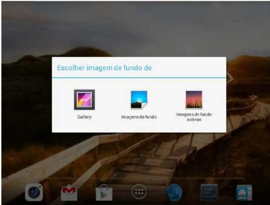 Escolher imagem de fundo de Gallery Imagens de fundo Imagens de fundo activas
