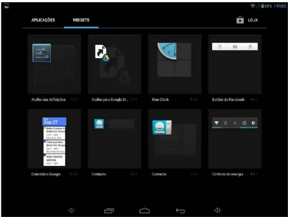 APLICAÇÕES WIDGETS LOJA Atalho das definições 1 x 1 Atalho para Google Dr., 1 x 1 Blue Clock 2 x 2 Botões do Facebook 4 x 1 Sep 27 Rake Content & Make for Cream Zoom - Spin Make for Web Time machine Aeros for Design Zoom - Spin Blue Vision Public Stop machine upswing Zoom - Spin Calendário Google 2 x 3 Contacto 3 x 1 Contacto 1 x 1 Controle de energia 4 x 1