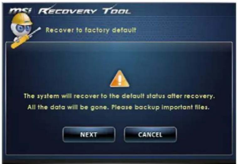 MSI CUBI-005BUS - System Recovery - 2