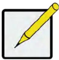 Simple icon of a yellow pencil inside a square frame (no text or symbols)