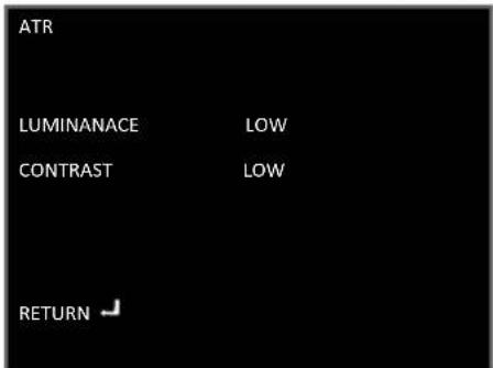 ATR LUMINANACE LOW CONTRAST LOW RETURN ↙