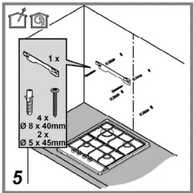 1 x 4 x Ø 8 x 40mm 2 x Ø 5 x 45mm 5