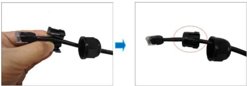 Close-up of a hand holding a black cable with connectors, showing a change from left to right (no text or symbols visible)