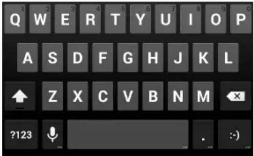 Q W E R T Y U I O P A S D F G H J K L Z X C V B N M ?123 . :)