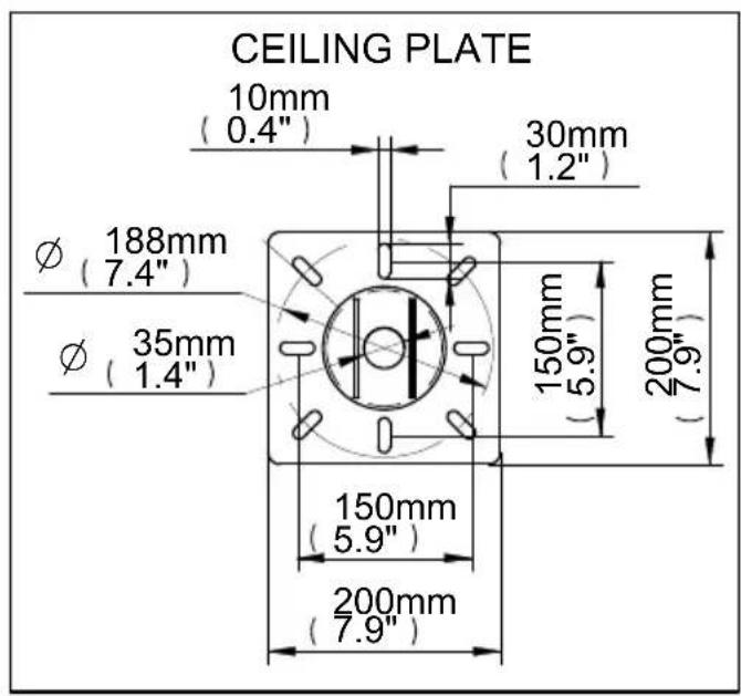 B-Tech BT7582 - BT7582 PRODUCT DIMENSIONS - 2