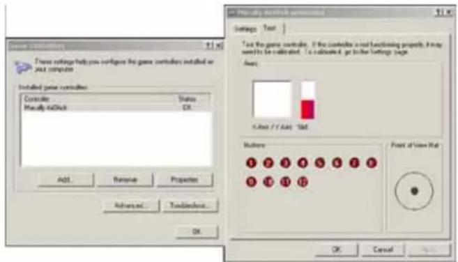 Game Controls Three ratings help you configure the game controllers installed or ON PC Computer Installed game controllers: Console Status Modify oClock CX. Add Remove Properties Adversed... Trafficles... OK Temporary Eventor Parameters Settings Test Test the game controller. If the controller is not functioning projects, I may send to be calculated. To be calculated, go to the settings (e.g. Auto) X Axis / Y Axis - Std Modems 1 2 3 4 5 6 7 8 9 10 11 12 Print of View List OK Cancel