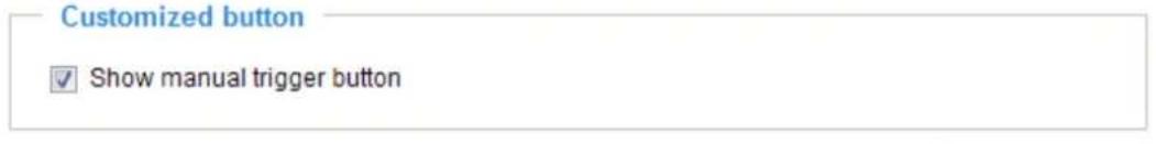Customized button ✓ Show manual trigger button