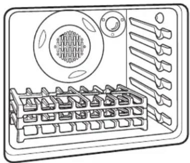 HOTPOINT RGB526DEHBB - To self clean your grates on the oven bottom: - 1