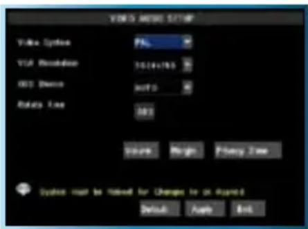 SWANN SWDVK-825508C - The Video Setup Menu - 1