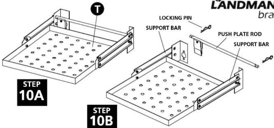 LANDMANN Bravo Premium 591320 - STEP 10: ASSEMBLE THE CHARCOAL PAN ASSEMBLIES - 2