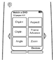 Watch a DVD 1/2 pages 4:51 Chptr+ Aspect Chptr- Frame Advance Angle Zoom Devices