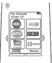 Fav. Channels 12 pages 4:01 NBS NTV DBC TALKTV Current Activity Devices