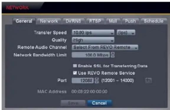 REVO R44D2FB2F-5G - General Settings (NETWORK → General Tab) - 1