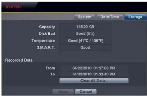 REVO R44D2FB2F-5G - Storage Settings (SYSTEM → Storage Tab) - 1