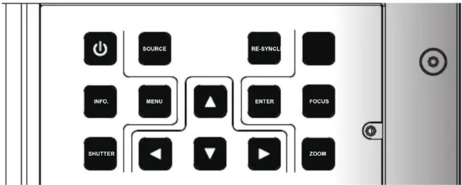 OPTOMA EH7700W - Control Panel - 1