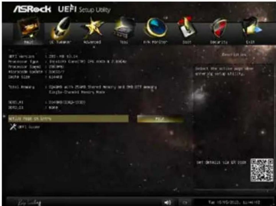 ASROCK PBASR-M8-D45 - Main Screen - 1