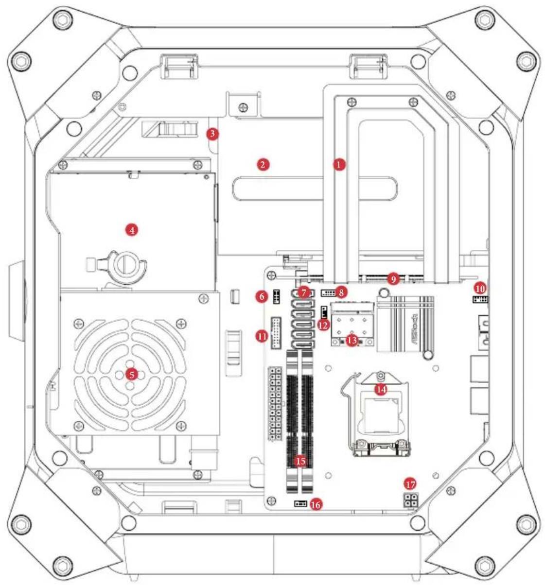 ASROCK PBASR-M8-D45 - Inside View - 1