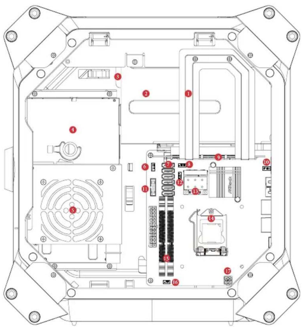 ASROCK PBASR-M8-D45 - 内視圖 - 1