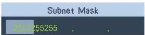 Subnet Mask 2550255255 . .