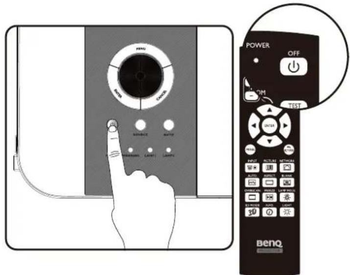 MENU MENU ON/O POWER OFF *3M TEST INPUT CONTROL NETWORK AUTO CONTROL ON/OAN CONTROL LAW RELU 3D LIGHT BenQ